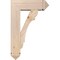Ekena Millwork Olympic Arts and Crafts Smooth Bracket w/ Offset Brace, Douglas Fir, 7 1/2"W x 22"D x 34"H BKT0806X22X34OLY03SDF - alternate 3